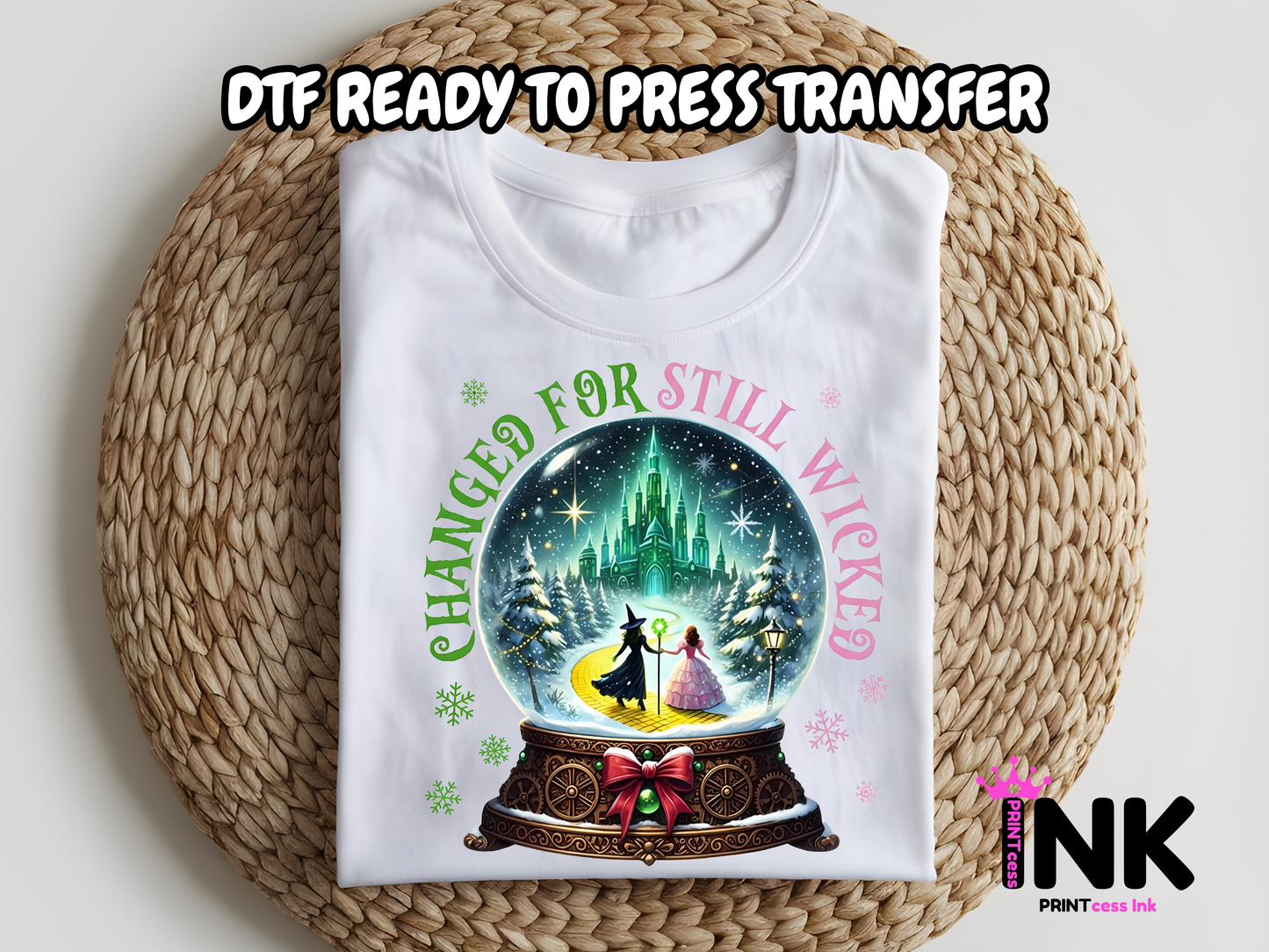 Wicked DTF101111| DTF T-Shirt Transfer | Ready to Press | DIY Heat Transfer for Clothing, Hoodies, Sweatshirt