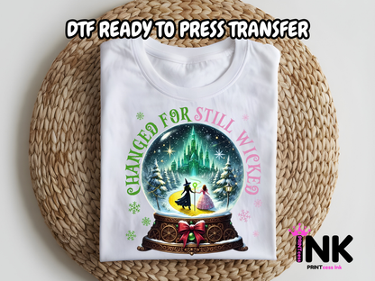Wicked DTF101111| DTF T-Shirt Transfer | Ready to Press | DIY Heat Transfer for Clothing, Hoodies, Sweatshirt