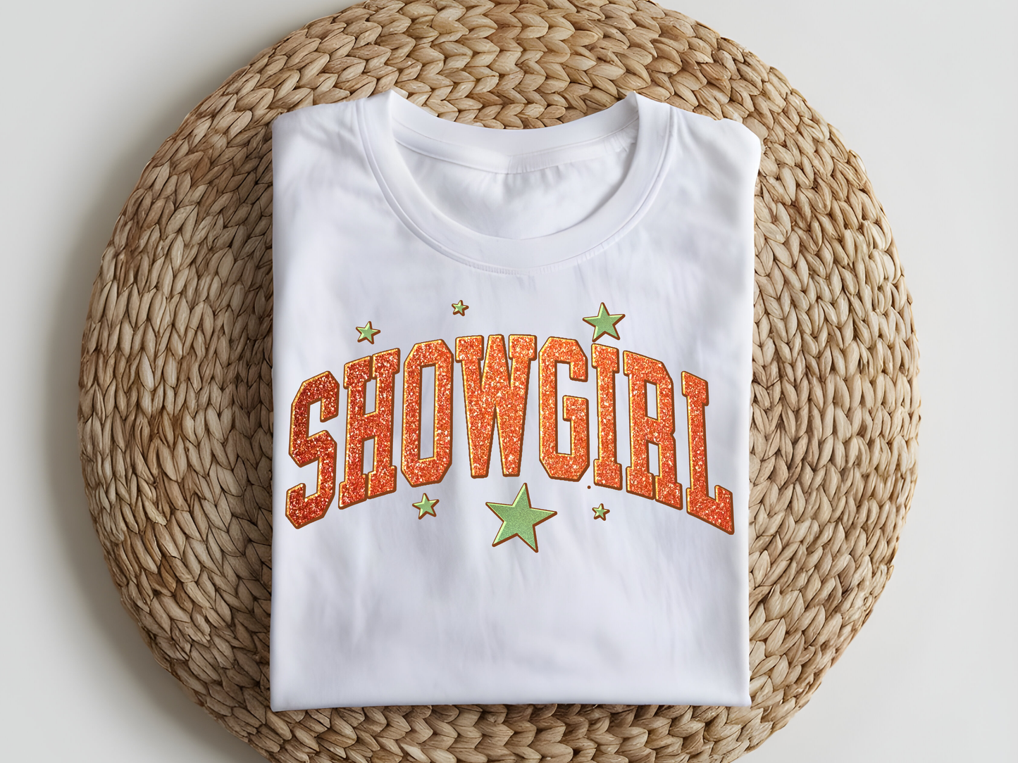 DTF T-Shirt Transfer | Ready to Press | DIY Heat Transfer for Clothing, Hoodies, Sweatshirt | Showgirl Era DTF100958