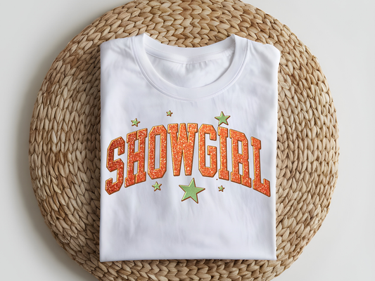 DTF T-Shirt Transfer | Ready to Press | DIY Heat Transfer for Clothing, Hoodies, Sweatshirt | Showgirl Era DTF100958