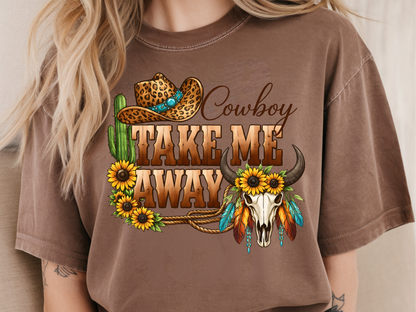 Take me away DTF101530 DTF T-Shirt Transfer | Ready to Press | DIY Heat Transfer for Clothing, Hoodies, Sweatshirt