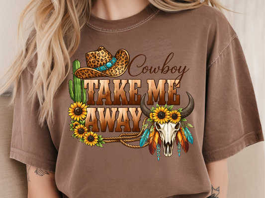Take me away DTF101530 DTF T-Shirt Transfer | Ready to Press | DIY Heat Transfer for Clothing, Hoodies, Sweatshirt