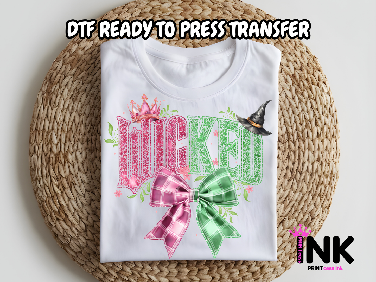 Wicked DTF101112| DTF T-Shirt Transfer | Ready to Press | DIY Heat Transfer for Clothing, Hoodies, Sweatshirt