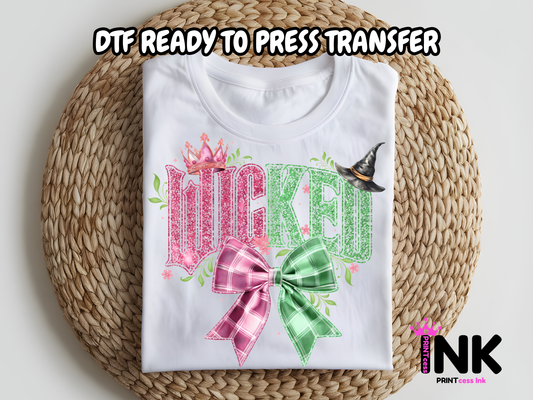 Wicked DTF101112| DTF T-Shirt Transfer | Ready to Press | DIY Heat Transfer for Clothing, Hoodies, Sweatshirt