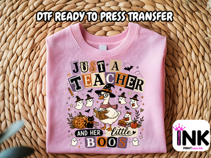 Loves boos -  DTF101749- T-Shirt Transfer | Ready to Press | DIY Heat Transfer for Clothing, Hoodies, Sweatshirt