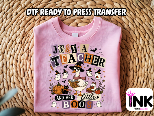 Loves boos -  DTF101749- T-Shirt Transfer | Ready to Press | DIY Heat Transfer for Clothing, Hoodies, Sweatshirt