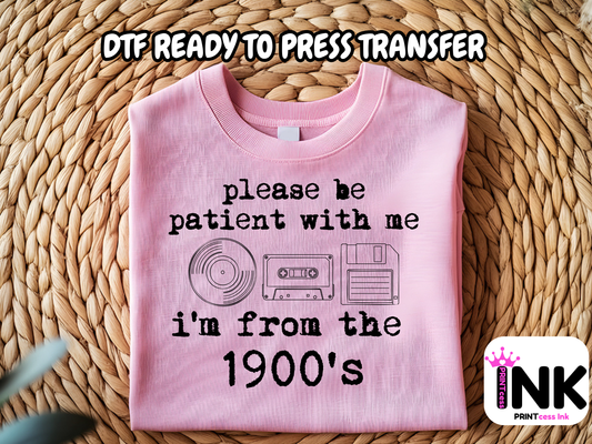 From the 1900's - DTF101699- T-Shirt Transfer | Ready to Press | DIY Heat Transfer for Clothing, Hoodies, Sweatshirt