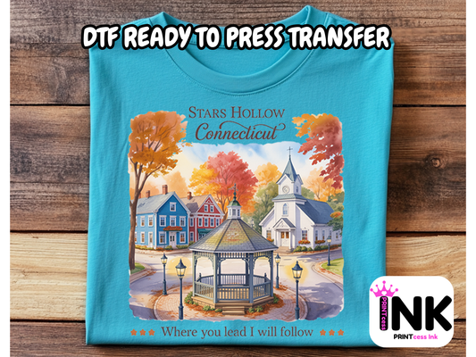Stars Hollow -  DTF101745- T-Shirt Transfer | Ready to Press | DIY Heat Transfer for Clothing, Hoodies, Sweatshirt