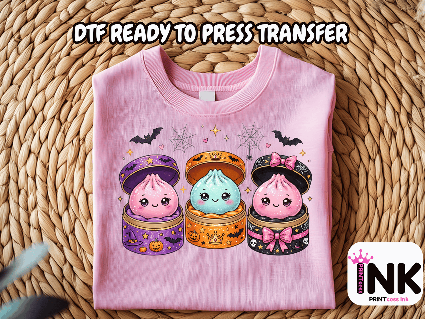 Halloween Dumplings -  DTF101767- T-Shirt Transfer | Ready to Press | DIY Heat Transfer for Clothing, Hoodies, Sweatshirt