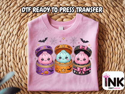Halloween Dumplings -  DTF101767- T-Shirt Transfer | Ready to Press | DIY Heat Transfer for Clothing, Hoodies, Sweatshirt