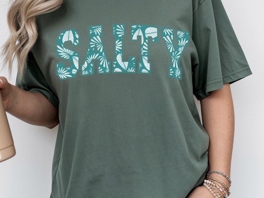 Salty DTF101422 DTF T-Shirt Transfer | Ready to Press | DIY Heat Transfer for Clothing, Hoodies, Sweatshirt
