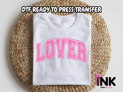 Lover DTF101222| DTF T-Shirt Transfer | Ready to Press | DIY Heat Transfer for Clothing, Hoodies, Sweatshirt