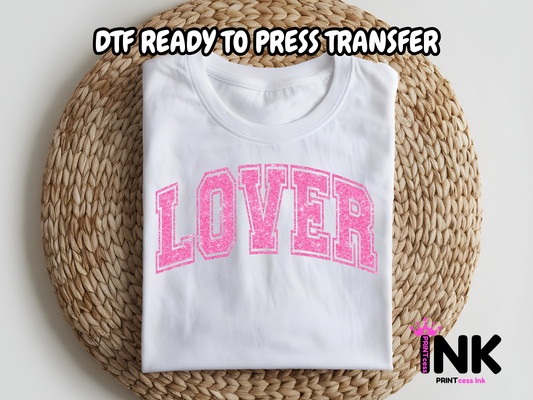Lover DTF101222| DTF T-Shirt Transfer | Ready to Press | DIY Heat Transfer for Clothing, Hoodies, Sweatshirt