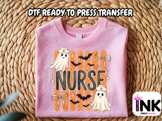 Nurse-DTF101695- T-Shirt Transfer | Ready to Press | DIY Heat Transfer for Clothing, Hoodies, Sweatshirt