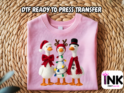 Goose DTF101139| DTF T-Shirt Transfer | Ready to Press | DIY Heat Transfer for Clothing, Hoodies, Sweatshirt