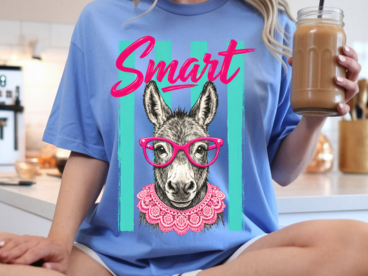 Smart ass DTF101522 DTF T-Shirt Transfer | Ready to Press | DIY Heat Transfer for Clothing, Hoodies, Sweatshirt