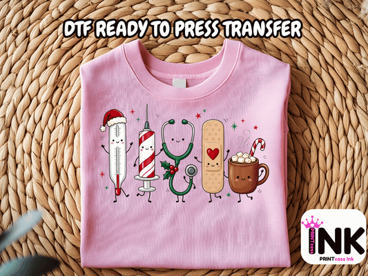 Nurse -  DTF101830- DTF T-Shirt Transfer | Ready to Press | DIY Heat Transfer for Clothing, Hoodies, Sweatshirt