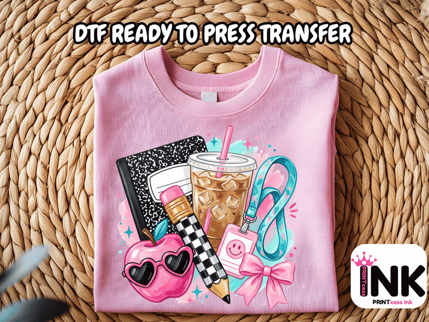School -  DTF101763- T-Shirt Transfer | Ready to Press | DIY Heat Transfer for Clothing, Hoodies, Sweatshirt