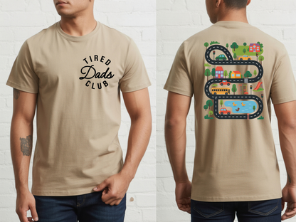 Dad race track -  DTF101901- DTF T-Shirt Transfer | Ready to Press | DIY Heat Transfer for Clothing, Hoodies, Sweatshirt