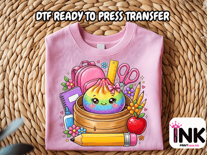 School dumplings -  DTF101760- T-Shirt Transfer | Ready to Press | DIY Heat Transfer for Clothing, Hoodies, Sweatshirt