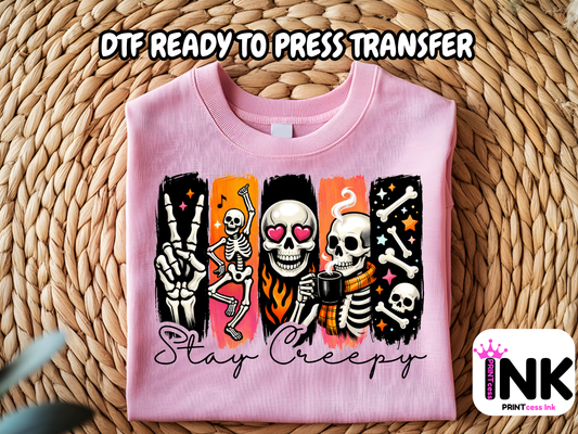 Halloween-DTF101694- T-Shirt Transfer | Ready to Press | DIY Heat Transfer for Clothing, Hoodies, Sweatshirt