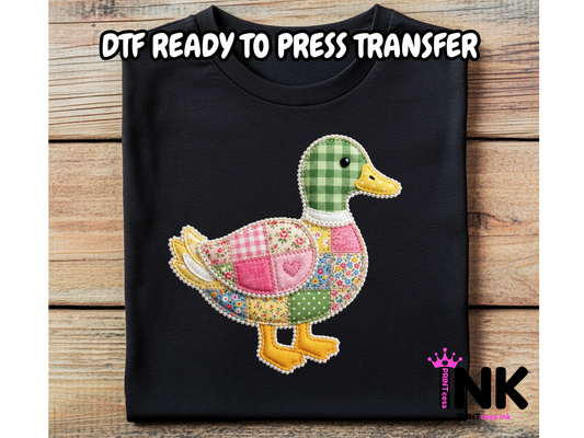 Patchwork DTF101345| DTF T-Shirt Transfer | Ready to Press | DIY Heat Transfer for Clothing, Hoodies, Sweatshirt