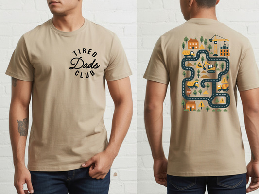 Dad race track -  DTF101902- DTF T-Shirt Transfer | Ready to Press | DIY Heat Transfer for Clothing, Hoodies, Sweatshirt
