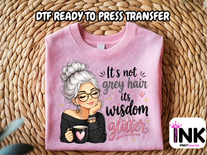 Wisdom - DTF101714- T-Shirt Transfer | Ready to Press | DIY Heat Transfer for Clothing, Hoodies, Sweatshirt