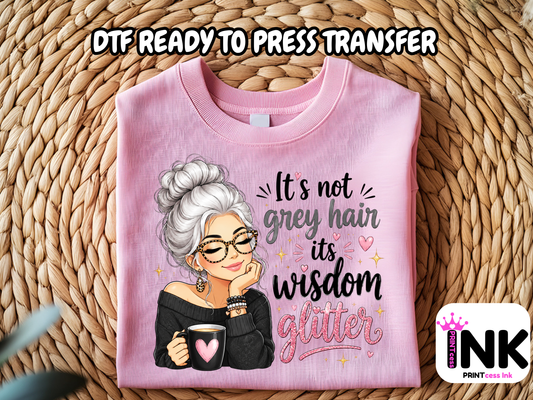 Wisdom - DTF101714- T-Shirt Transfer | Ready to Press | DIY Heat Transfer for Clothing, Hoodies, Sweatshirt