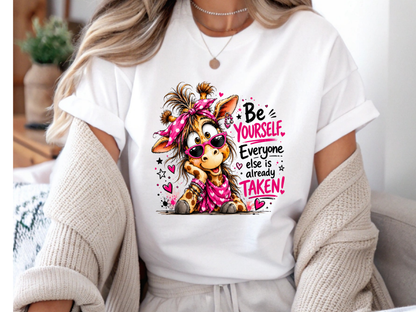 Be yourself -  DTF101838- DTF T-Shirt Transfer | Ready to Press | DIY Heat Transfer for Clothing, Hoodies, Sweatshirt