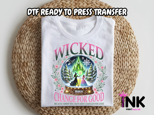 Wicked DTF101098| DTF T-Shirt Transfer | Ready to Press | DIY Heat Transfer for Clothing, Hoodies, Sweatshirt (Copy)