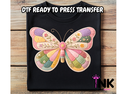 Patchwork DTF101338| DTF T-Shirt Transfer | Ready to Press | DIY Heat Transfer for Clothing, Hoodies, Sweatshirt