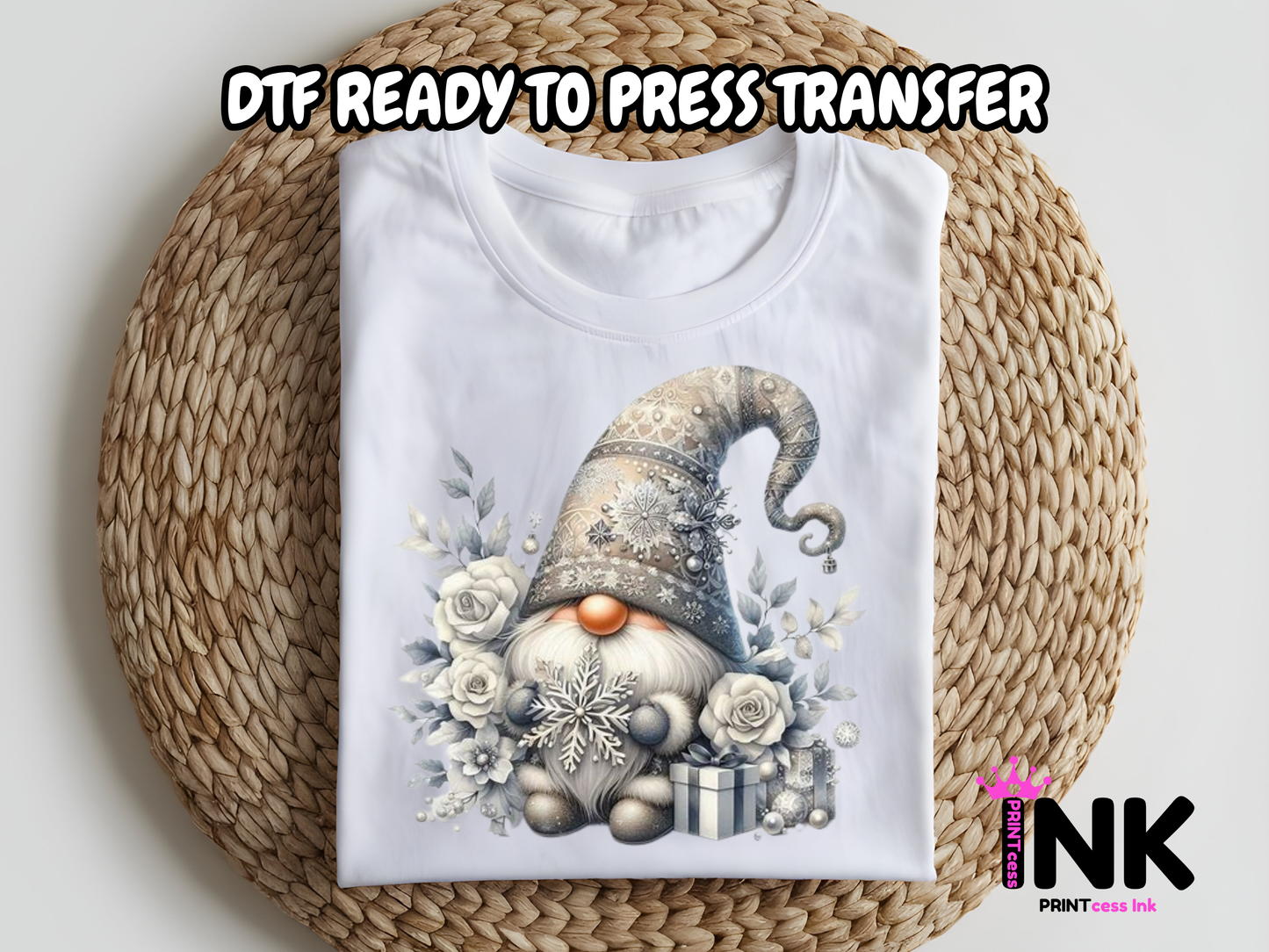 Gnome DTF101107| DTF T-Shirt Transfer | Ready to Press | DIY Heat Transfer for Clothing, Hoodies, Sweatshirt
