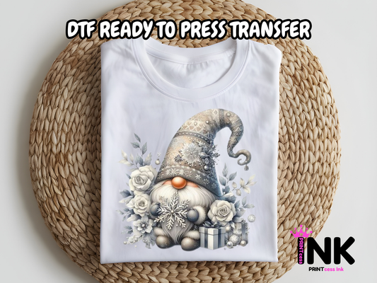 Gnome DTF101107| DTF T-Shirt Transfer | Ready to Press | DIY Heat Transfer for Clothing, Hoodies, Sweatshirt