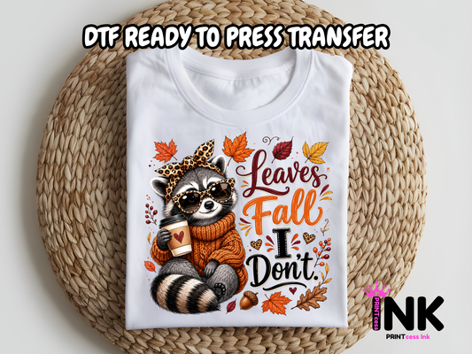 Leaves fall - DTF101721- T-Shirt Transfer | Ready to Press | DIY Heat Transfer for Clothing, Hoodies, Sweatshirt