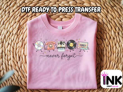 90's - DTF101709- T-Shirt Transfer | Ready to Press | DIY Heat Transfer for Clothing, Hoodies, Sweatshirt