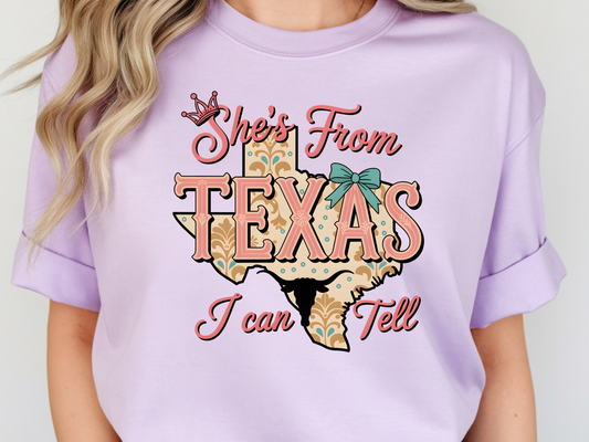 Texas DTF101458 DTF T-Shirt Transfer | Ready to Press | DIY Heat Transfer for Clothing, Hoodies, Sweatshirt