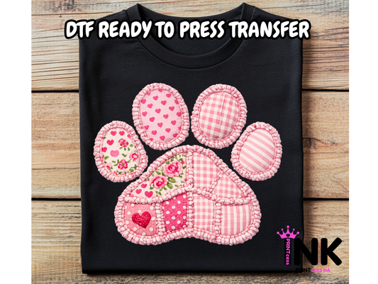 Patchwork DTF101337| DTF T-Shirt Transfer | Ready to Press | DIY Heat Transfer for Clothing, Hoodies, Sweatshirt