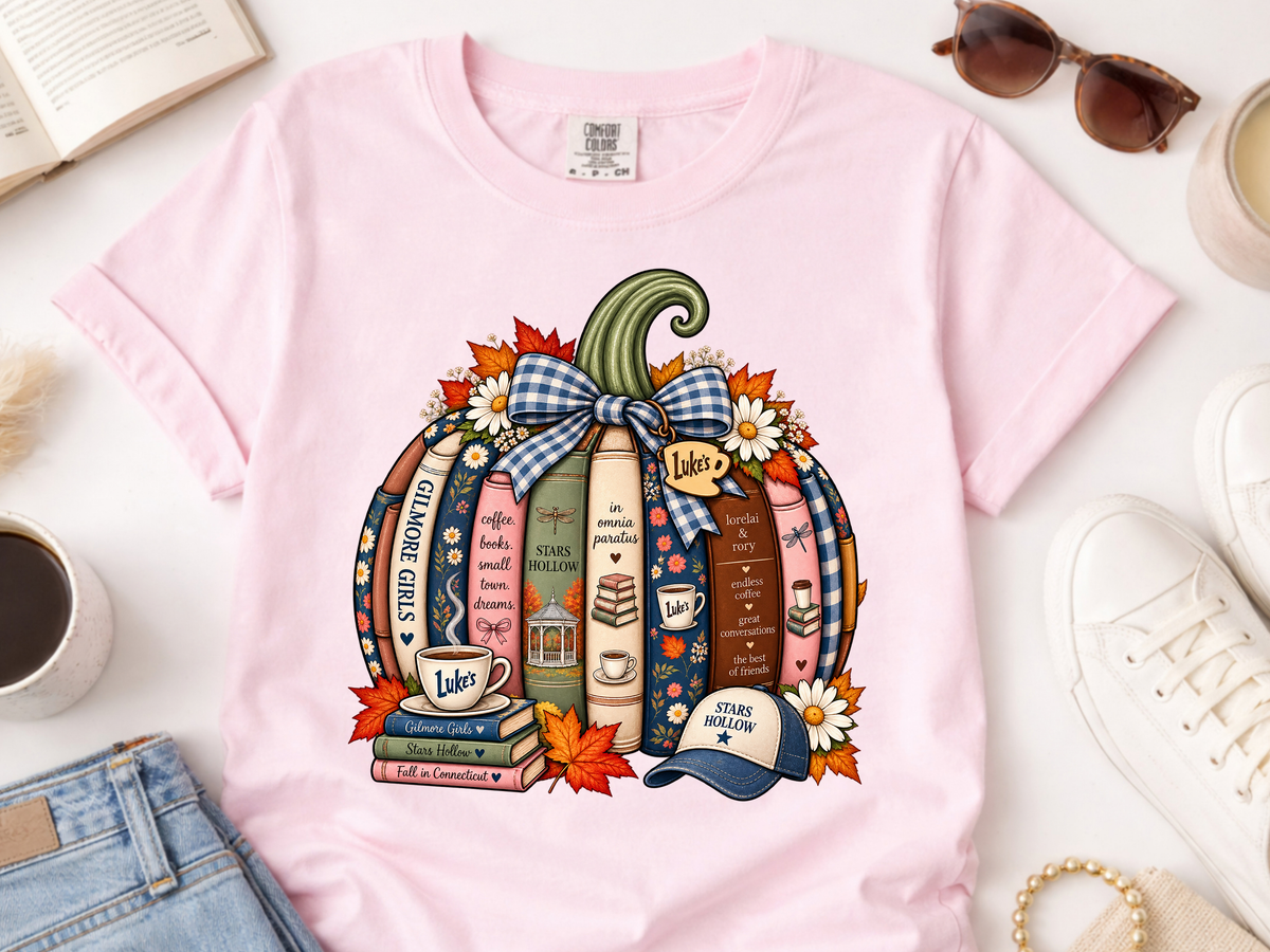 Gilmore Pumpkin -  DTF101940- DTF T-Shirt Transfer | Ready to Press | DIY Heat Transfer for Clothing, Hoodies, Sweatshirt