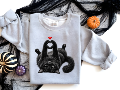 Halloween cat -  DTF101855- DTF T-Shirt Transfer | Ready to Press | DIY Heat Transfer for Clothing, Hoodies, Sweatshirt