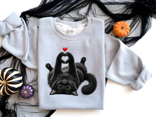 Halloween cat -  DTF101855- DTF T-Shirt Transfer | Ready to Press | DIY Heat Transfer for Clothing, Hoodies, Sweatshirt