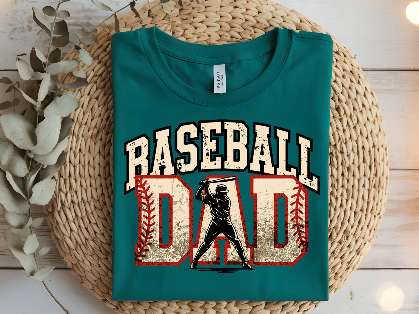Baseball Dad -DTF101643- T-Shirt Transfer | Ready to Press | DIY Heat Transfer for Clothing, Hoodies, Sweatshirt