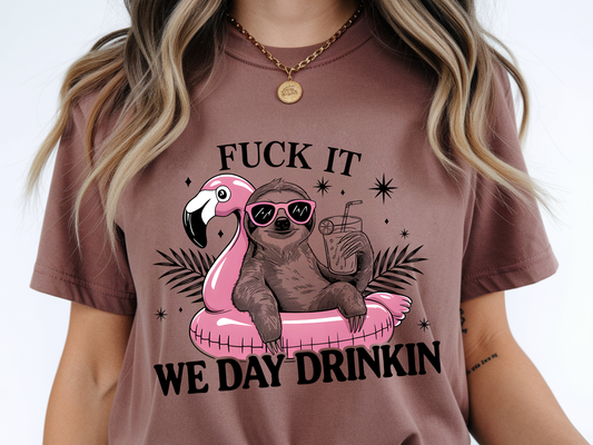 Day drinking DTF101535 DTF T-Shirt Transfer | Ready to Press | DIY Heat Transfer for Clothing, Hoodies, Sweatshirt