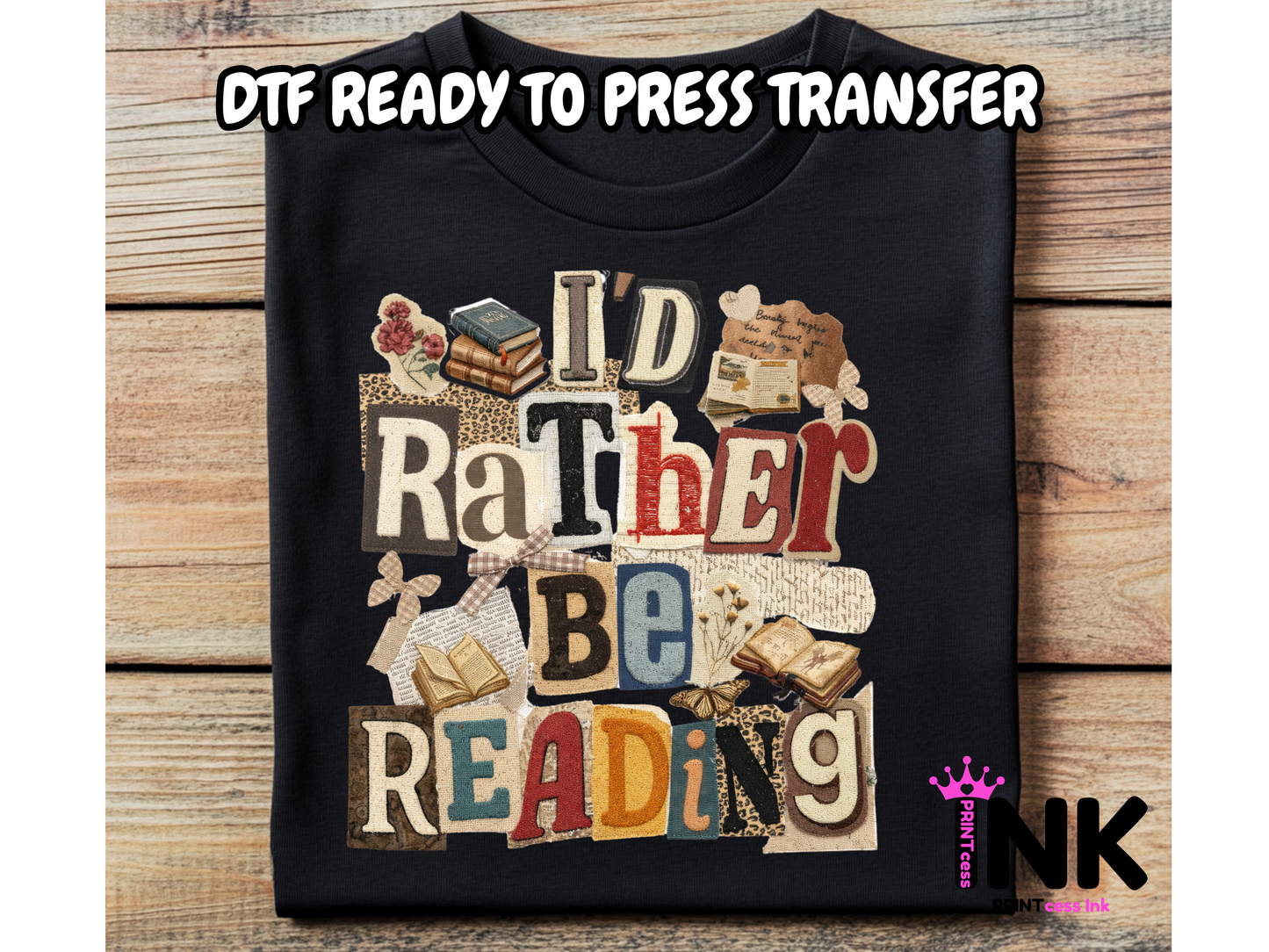 Reading DTF101334| DTF T-Shirt Transfer | Ready to Press | DIY Heat Transfer for Clothing, Hoodies, Sweatshirt