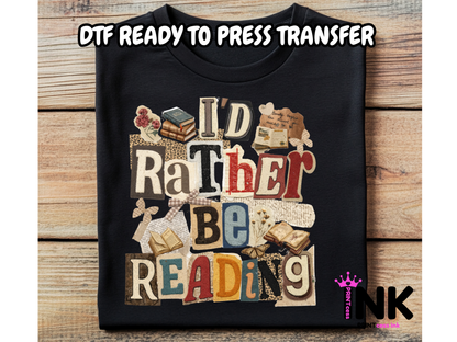 Reading DTF101334| DTF T-Shirt Transfer | Ready to Press | DIY Heat Transfer for Clothing, Hoodies, Sweatshirt