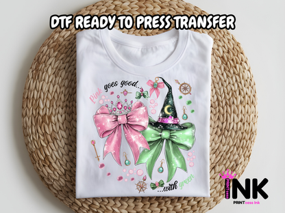 Wicked DTF101094| DTF T-Shirt Transfer | Ready to Press | DIY Heat Transfer for Clothing, Hoodies, Sweatshirt