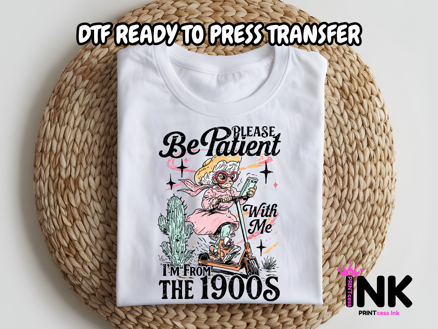 From the 1900's DTF101028 | DTF T-Shirt Transfer | Ready to Press | DIY Heat Transfer for Clothing, Hoodies, Sweatshirt