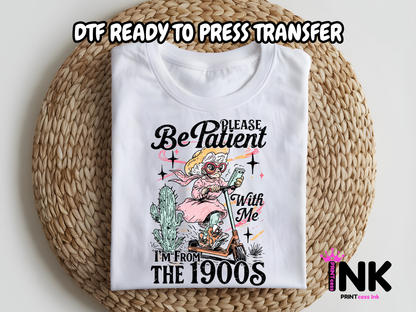 From the 1900's DTF101028 | DTF T-Shirt Transfer | Ready to Press | DIY Heat Transfer for Clothing, Hoodies, Sweatshirt