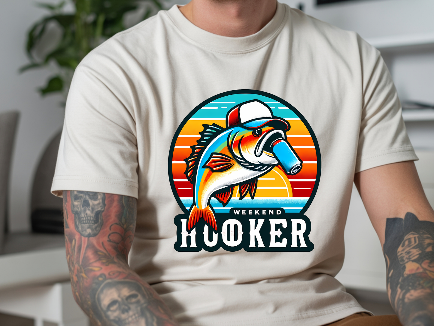 Hooker DTF101548 DTF T-Shirt Transfer | Ready to Press | DIY Heat Transfer for Clothing, Hoodies, Sweatshirt