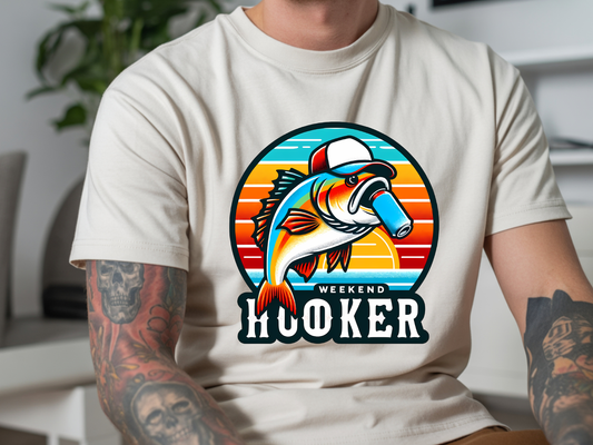 Hooker DTF101548 DTF T-Shirt Transfer | Ready to Press | DIY Heat Transfer for Clothing, Hoodies, Sweatshirt